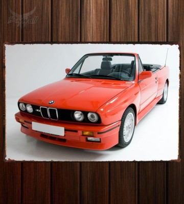 Металлическая табличка BMW M3 Cabrio (E30)